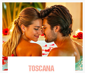 Weekend romantico Jacuzzi in camera in Toscana